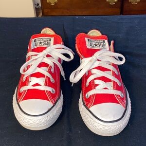 Converse Red and White All Star Sneakers